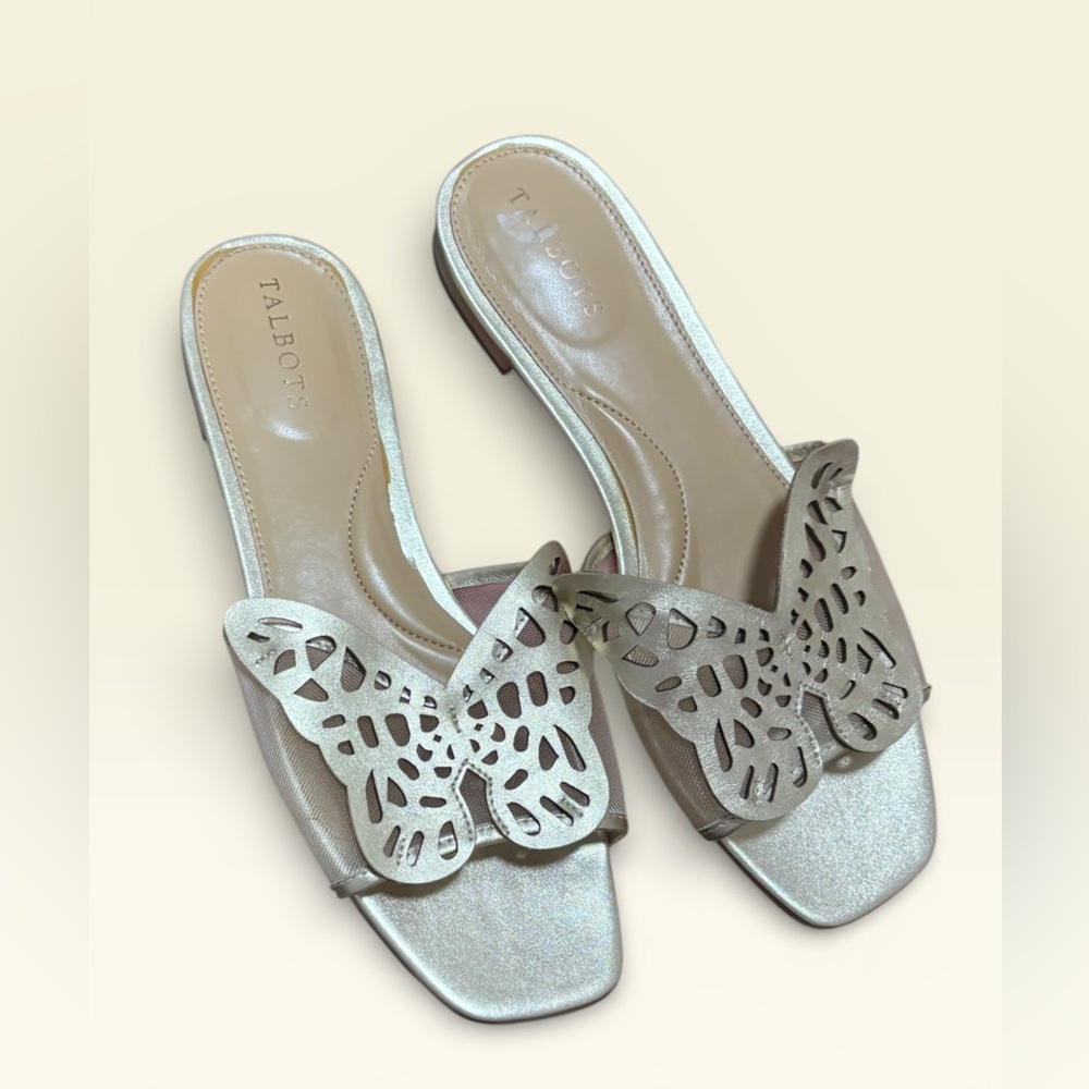 Talbots leather butterfly sandals